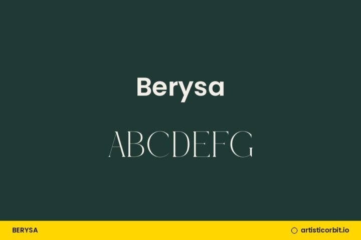 Berysa font preview