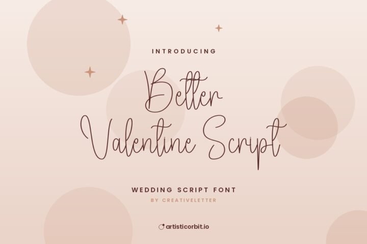 Better Valentine Script font preview