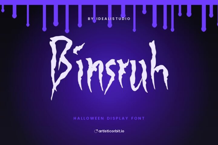 Binsruh font preview