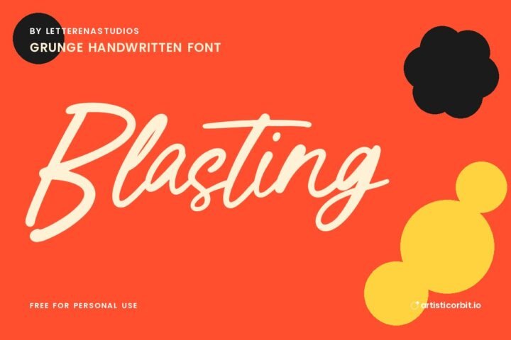 Blasting font preview