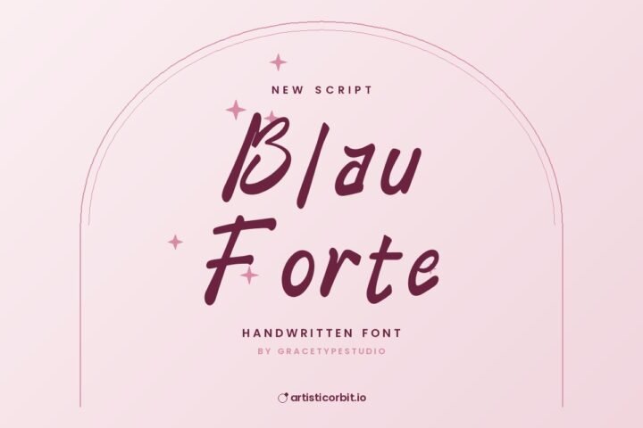Blau Forte font preview