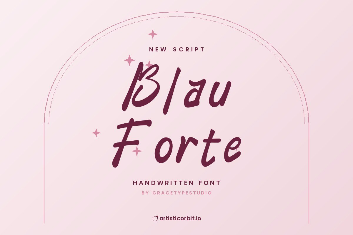 Blau Forte font preview