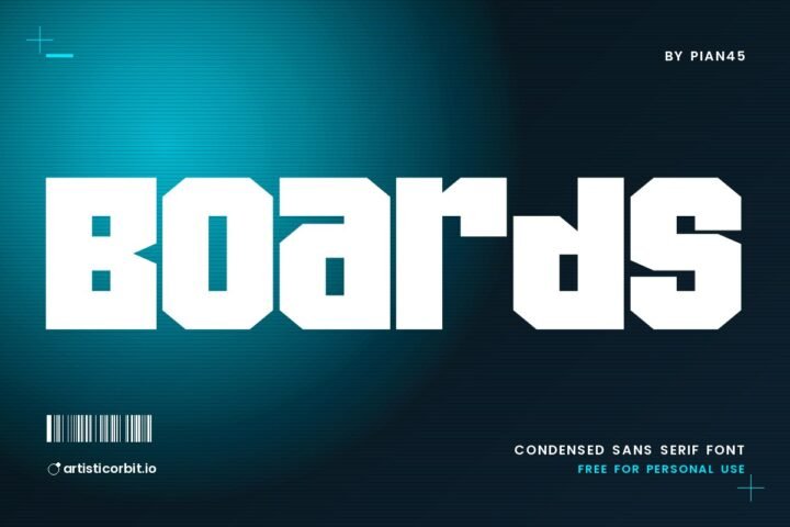 Boards font preview