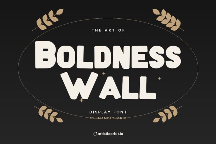 Boldness Wall font preview