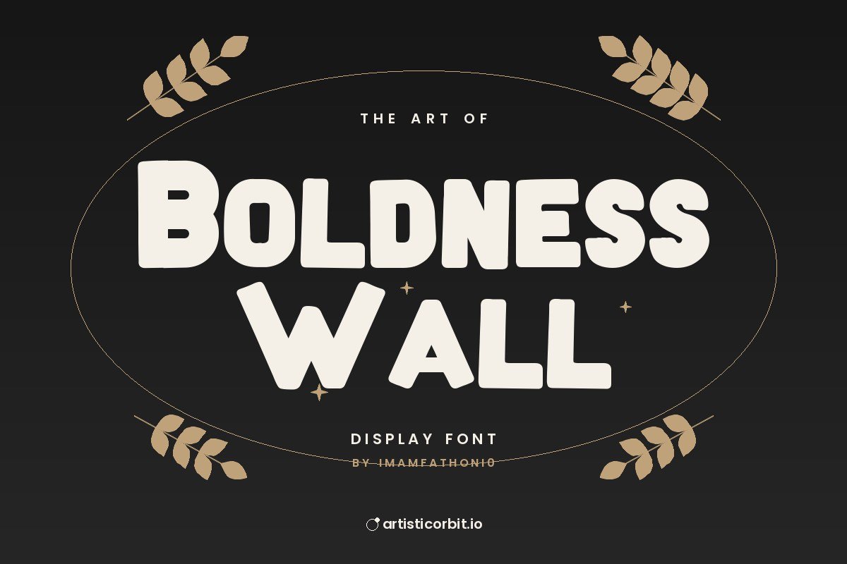 Boldness Wall font preview