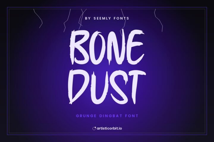 Bone Dust font preview