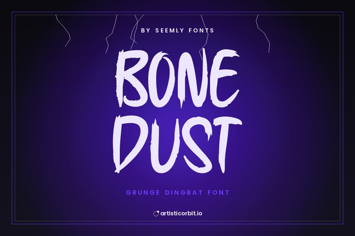 Bone Dust font preview