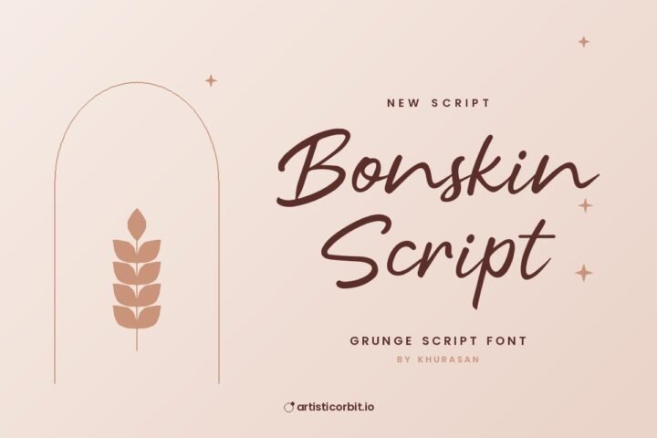 Bonskin Script font preview