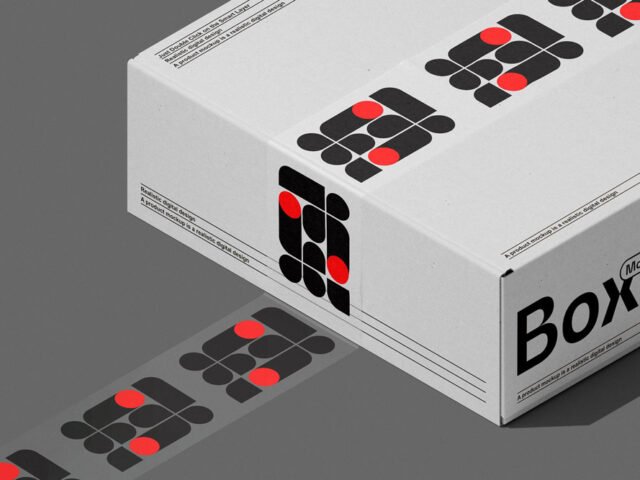 Box Duct Tape Mockup