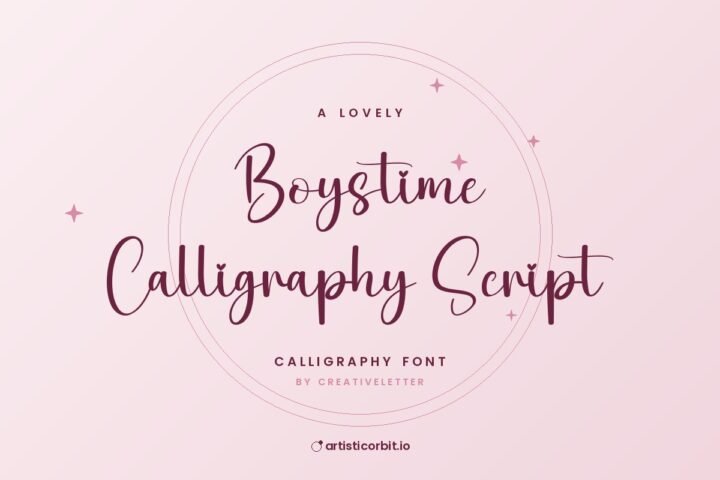 Boystime Calligraphy Script font preview