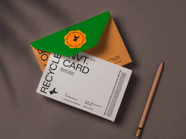 Branding Invitation Card Mockup