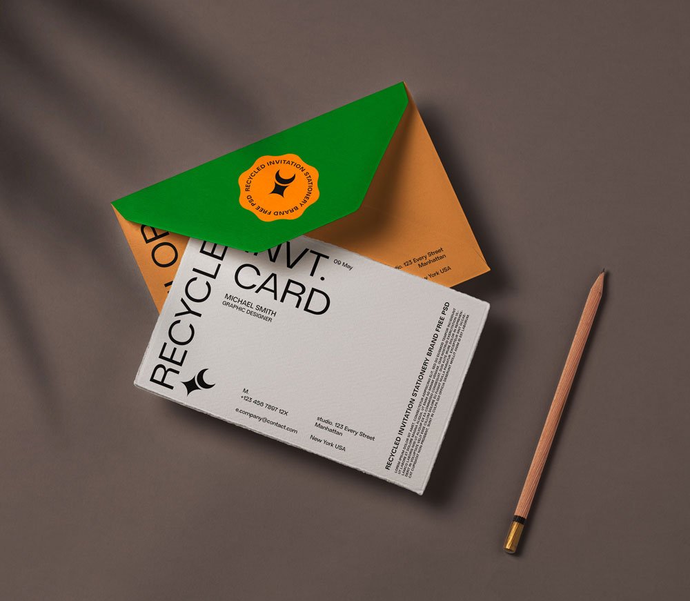 Branding Invitation Card Mockup