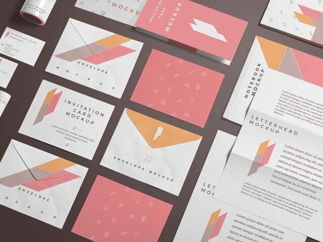 Branding Stationery Mockup Scene