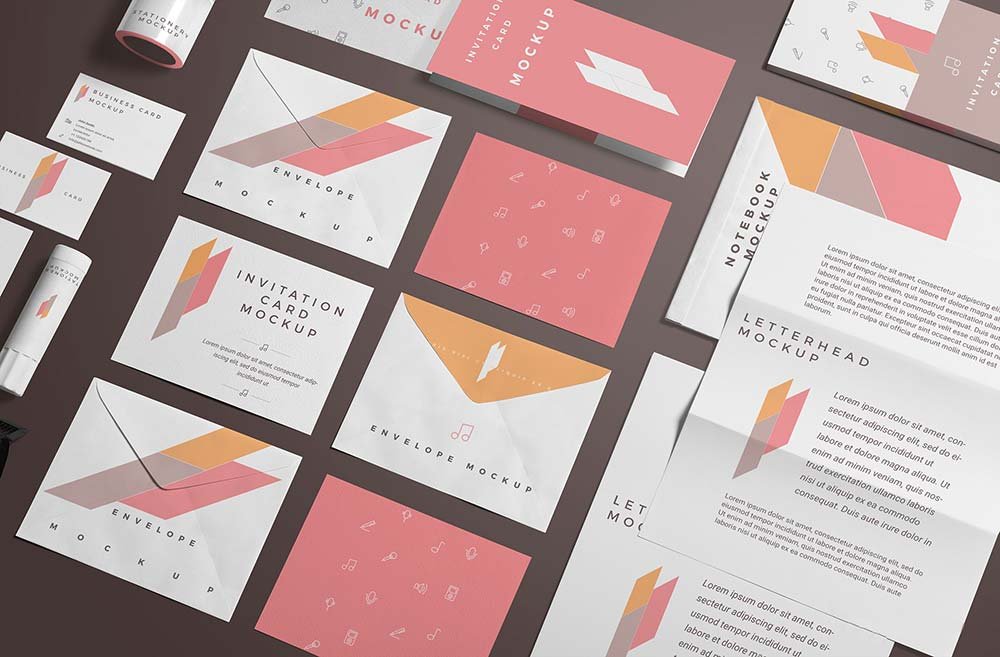Branding Stationery Mockup Scene