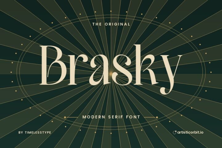 Brasky font preview