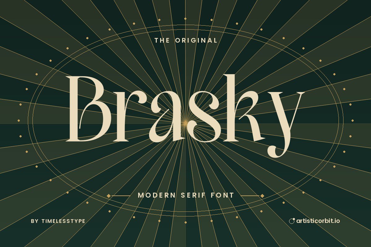 Brasky font preview