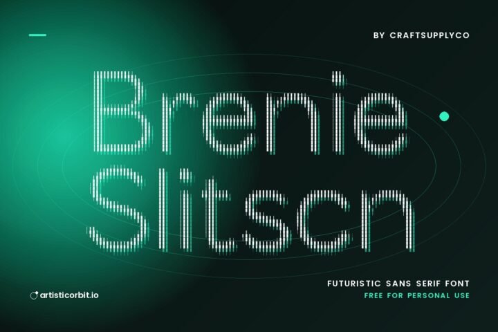 Brendie Slitscan font preview