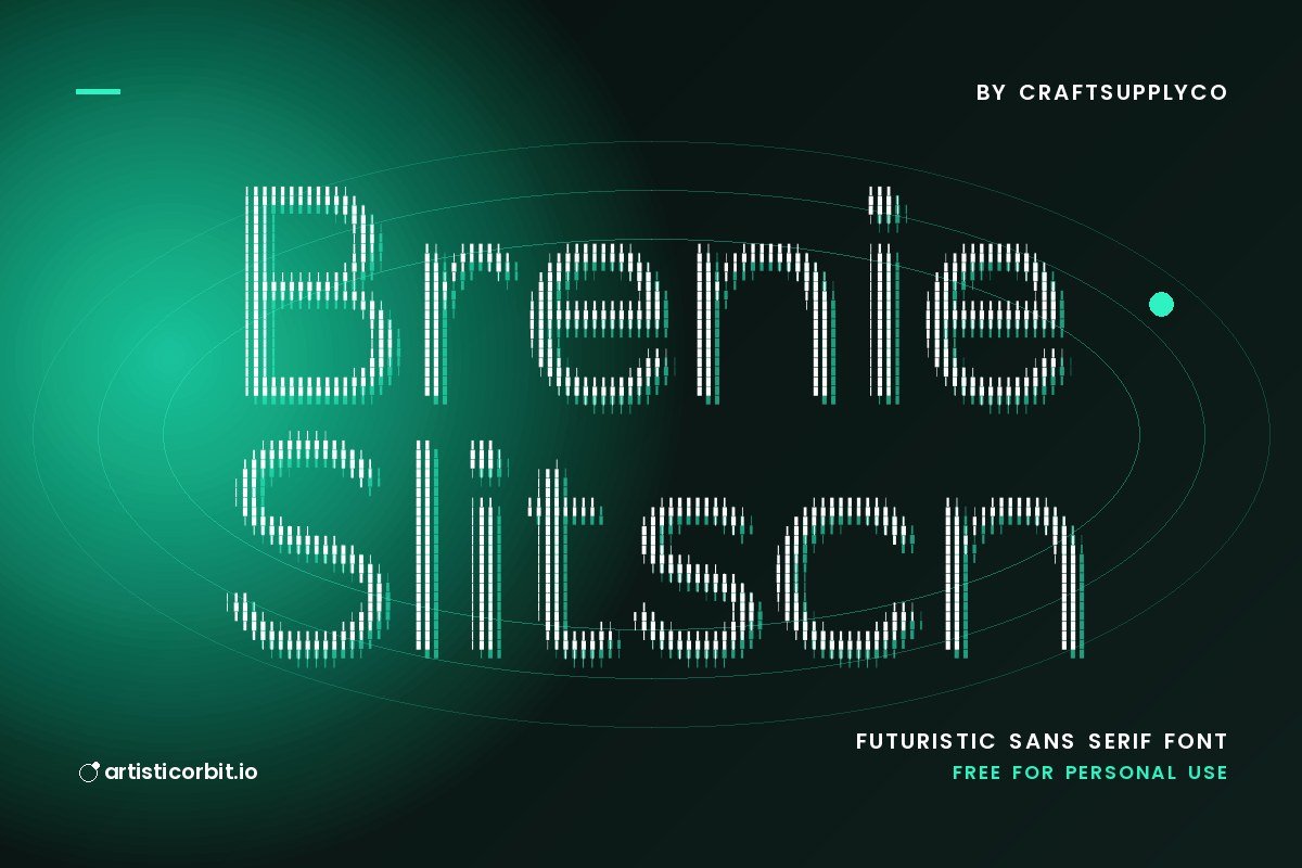 Brendie Slitscan font preview