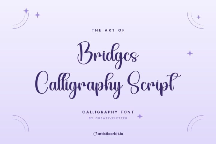 Bridges Calligraphy Script font preview