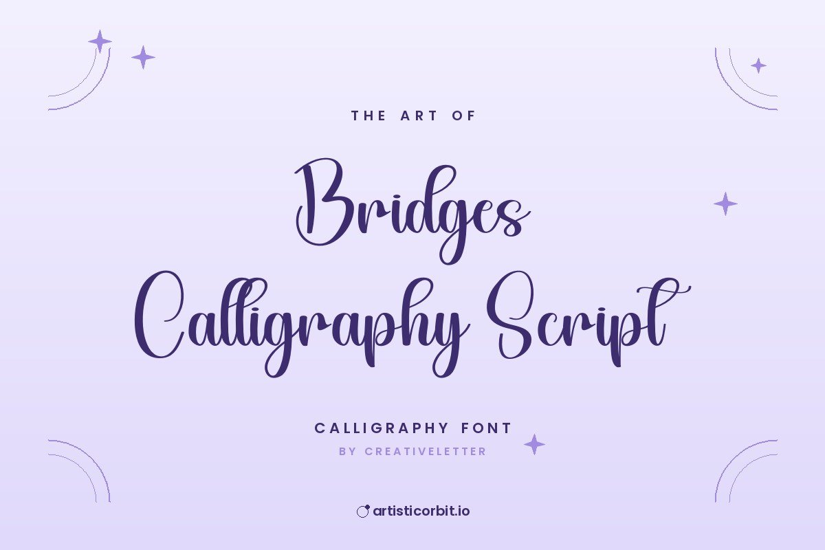 Bridges Calligraphy Script font preview