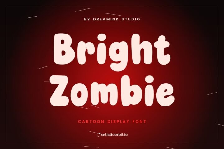 Bright Zombie font preview