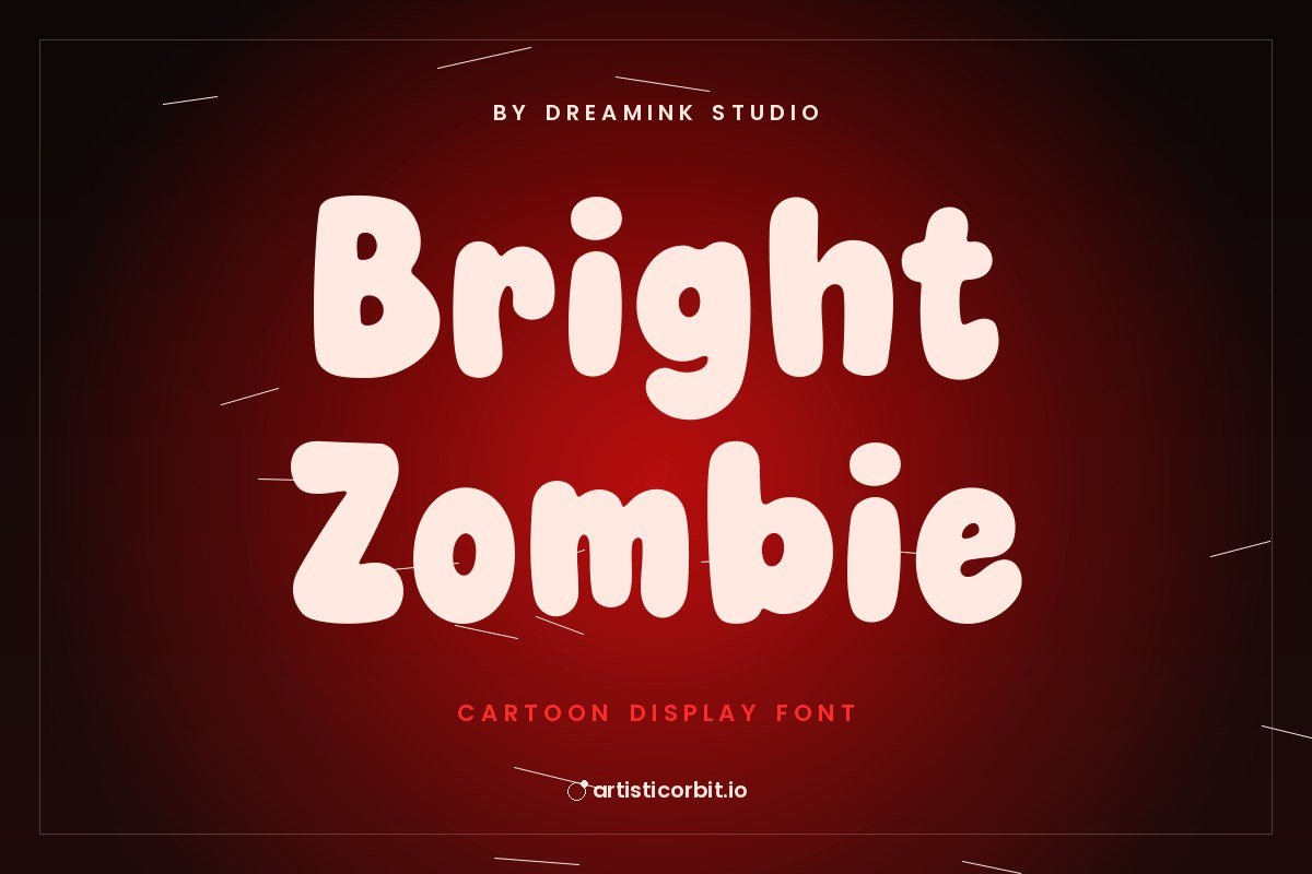 Bright Zombie font preview