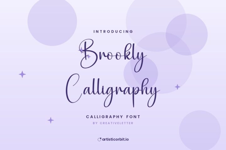 Brookly Calligraphy font preview