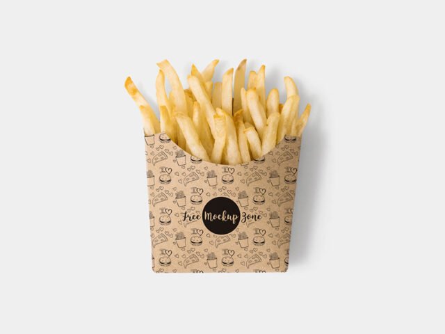 Brown Paper Box Mockup