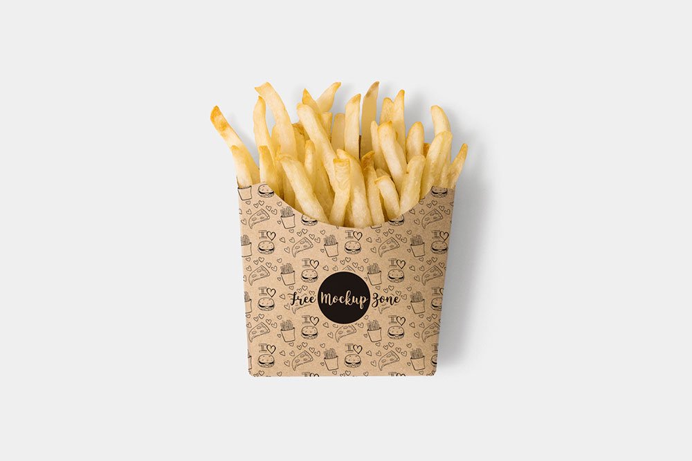 Brown Paper Box Mockup