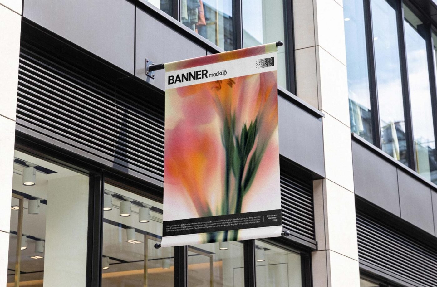 Building Facade Banner Mockup