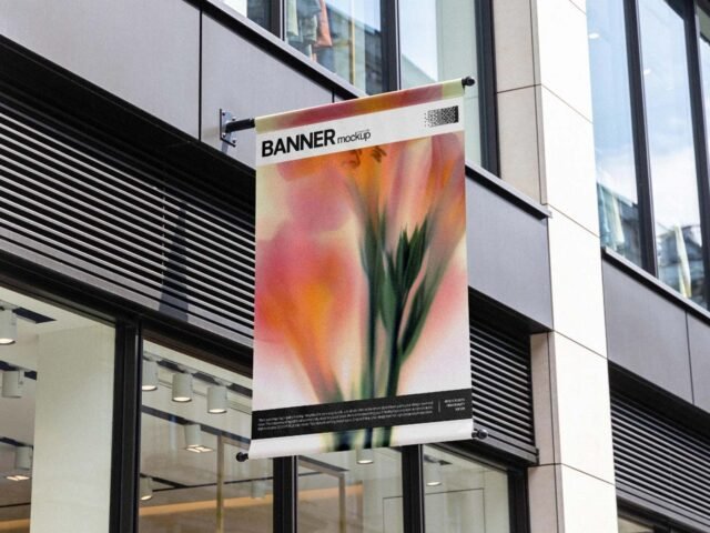 Building Facade Banner Mockup