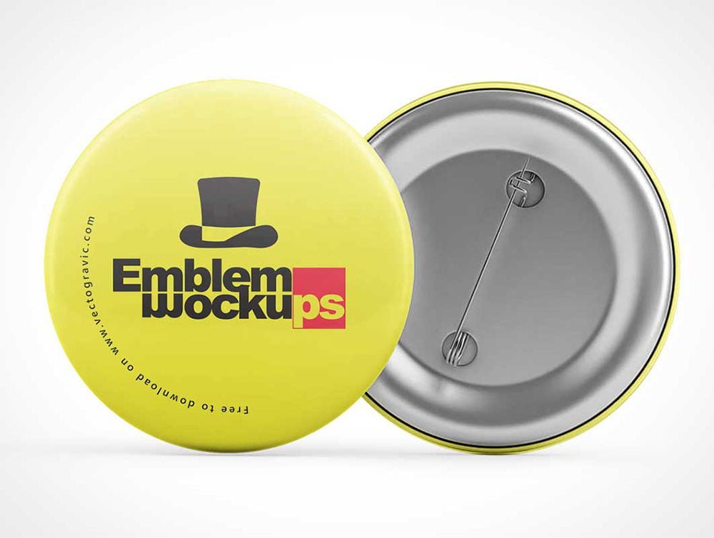 Button Pin Mockups