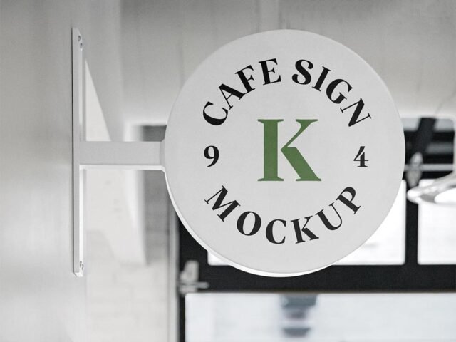 Cafe Sign Mockup