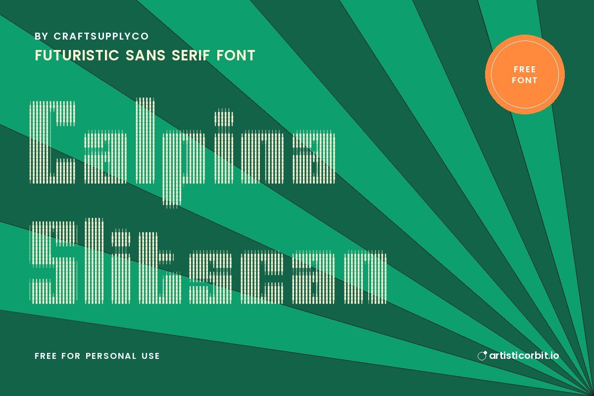 Calpina Slitscan font preview