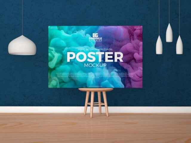 Canvas Poster Mockup