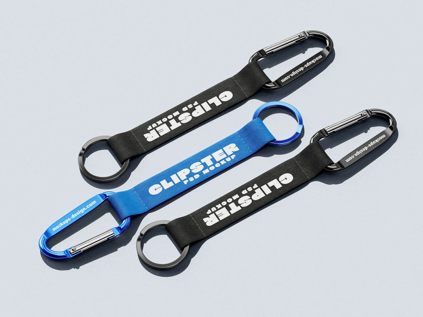 Carabiner Strap Keychain Mockup