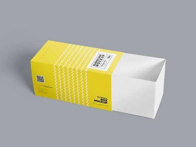 Cardboard Drawer Box Mockup