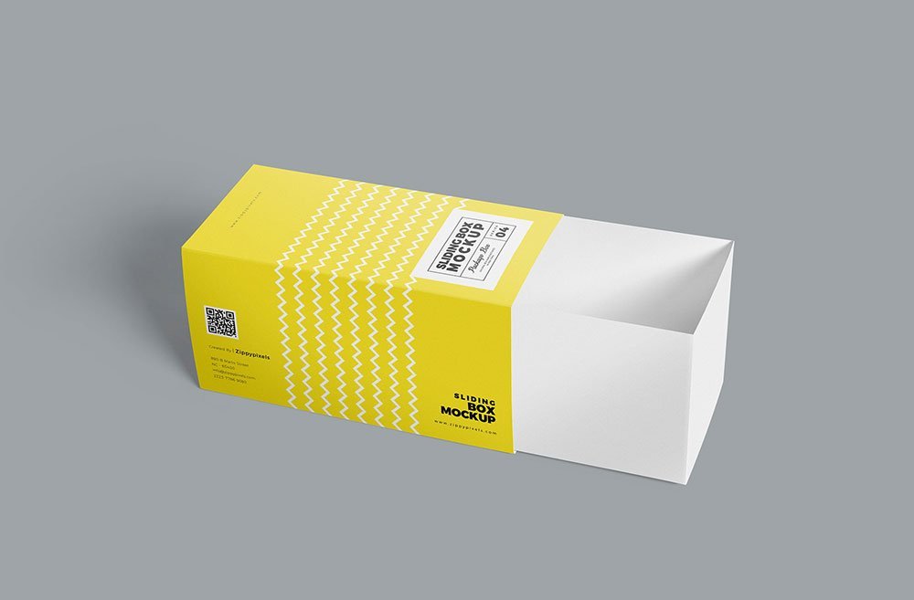 Cardboard Drawer Box Mockup
