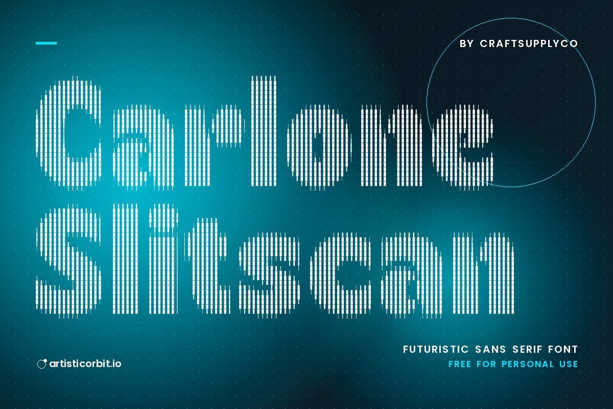 Carlone Slitscan font preview