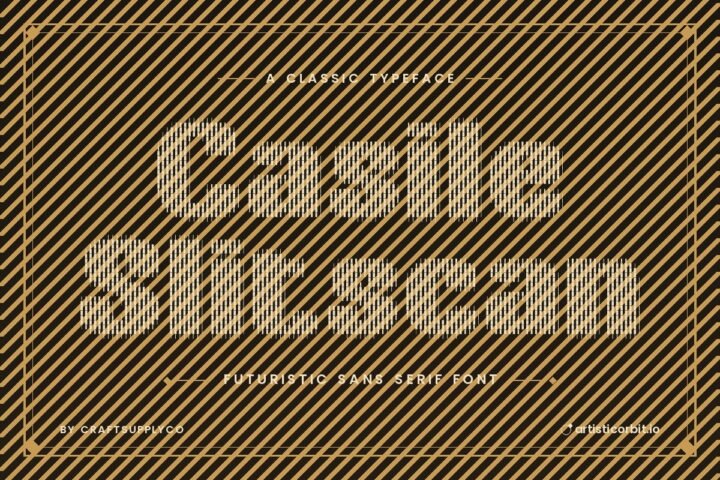 Casile Slitscan font preview