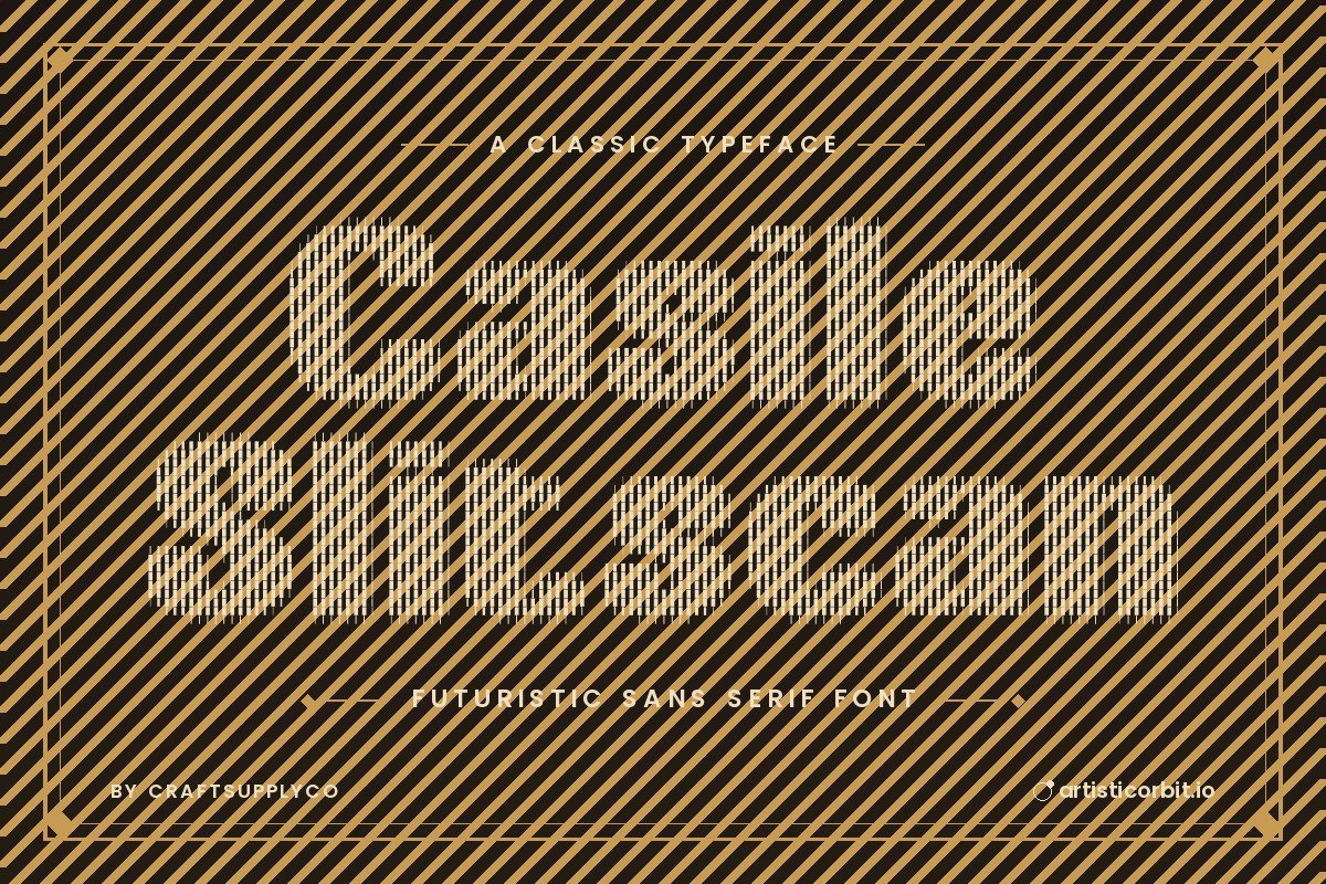 Casile Slitscan font preview