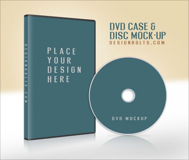 CD / DVD Case Disc Mockup