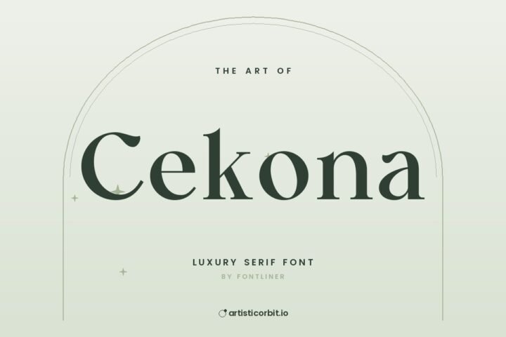 Cekona font preview