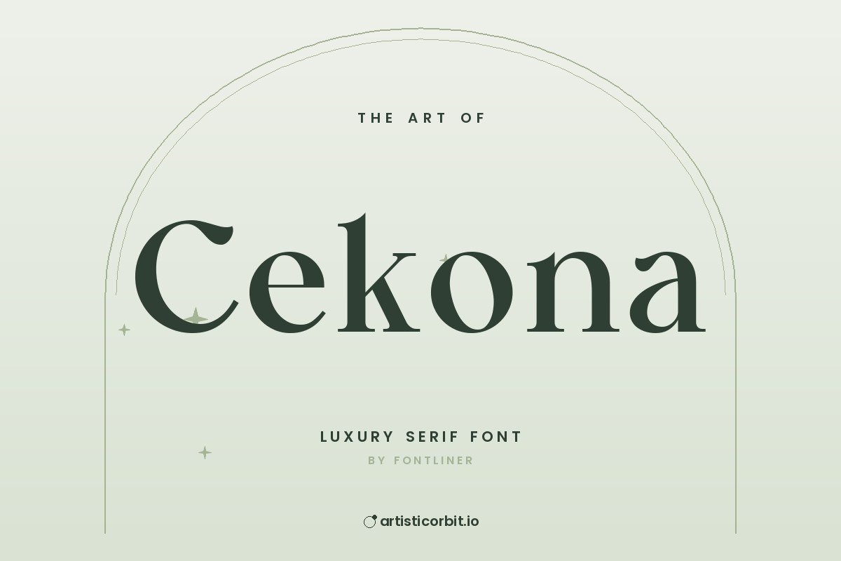 Cekona font preview