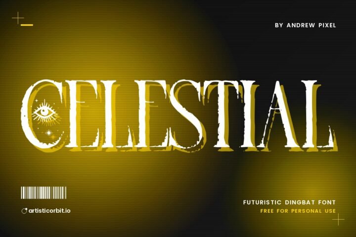 Celestial font preview
