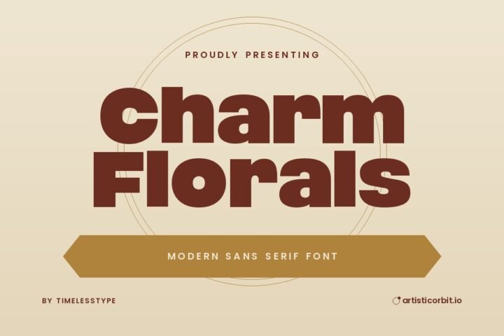 Charm Florals font preview