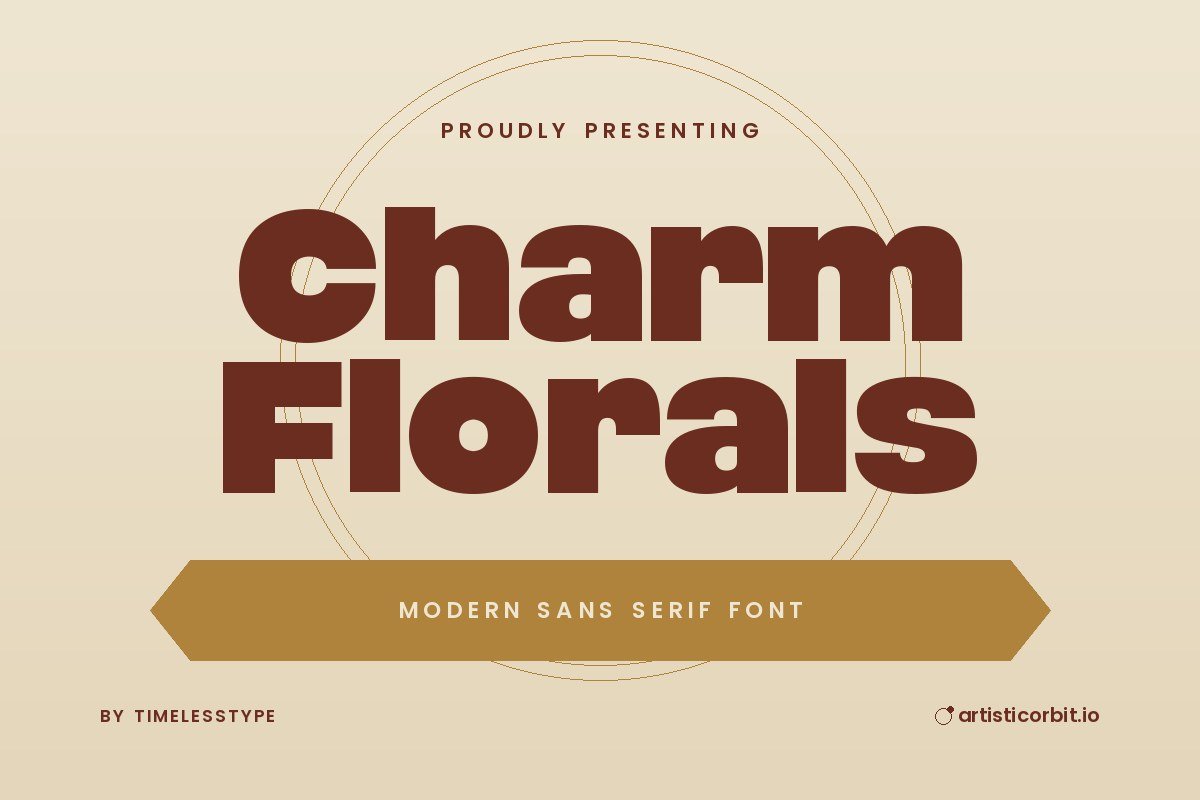 Charm Florals font preview