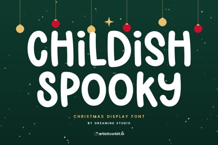 Childish Spooky font preview