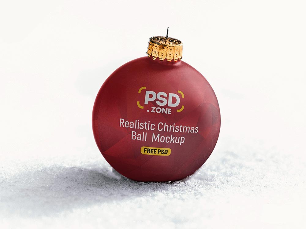 Christmas Ball Mockup