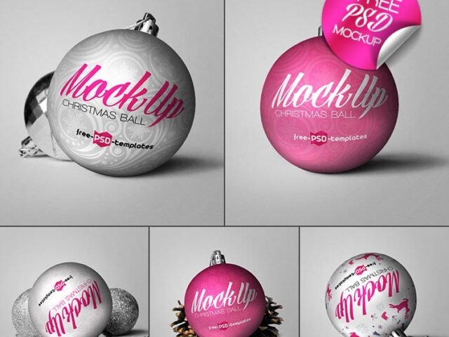 Christmas Balls Mockup
